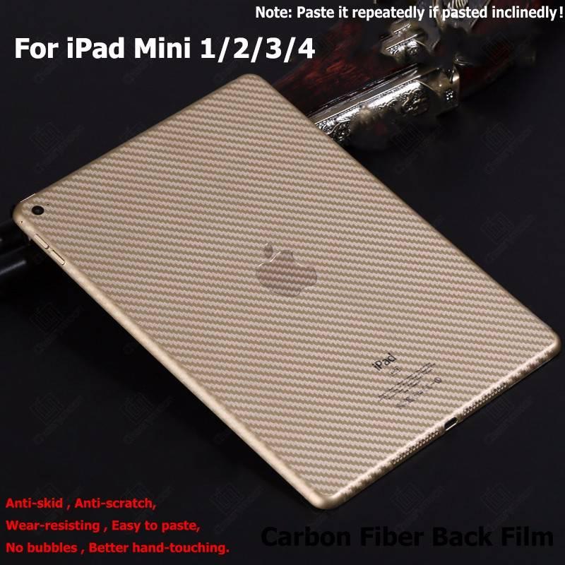 2PCS Anti-fingerprint Carbon Fiber Back Film for iPad Pro 12.9 11 2021 2020 2018 Tablet Tablet Durable Protective for iPad Air 4 3 2 1 iPad 9 8 7 6 5 iPad 10.2 Mini 6 5 4 3 2 1 8.4 7.9 Translucent Soft Protector