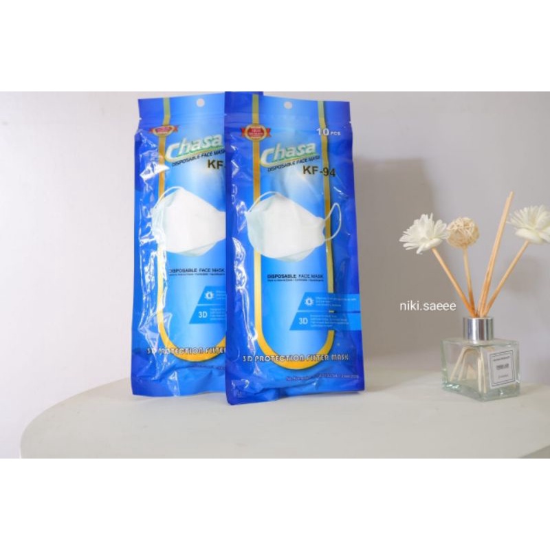 Masker Chasa KF94 Embos 4ply isi 10 warna mix | Masker KF94 Warna Mix | Masker KF94 Mix Murah