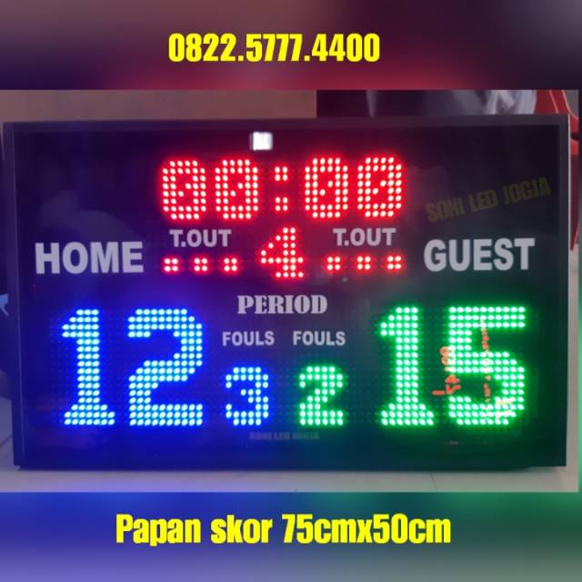 Scoringboard Bola basket papan skor scoreboard led digital scoring Papanskor futsal Garansi 1th