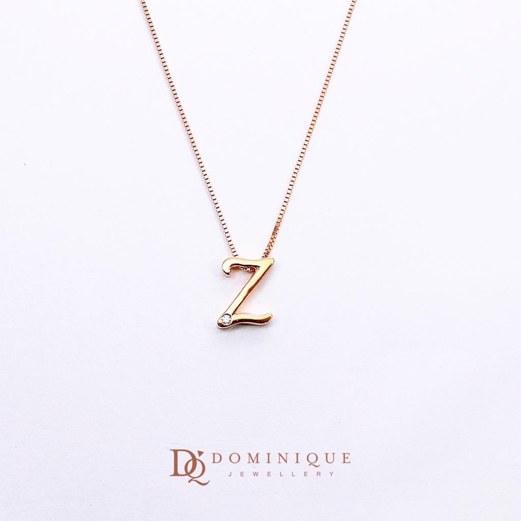 

Dominique Jewellery-Pendant Diamond Z + Necklace Kadar 75%