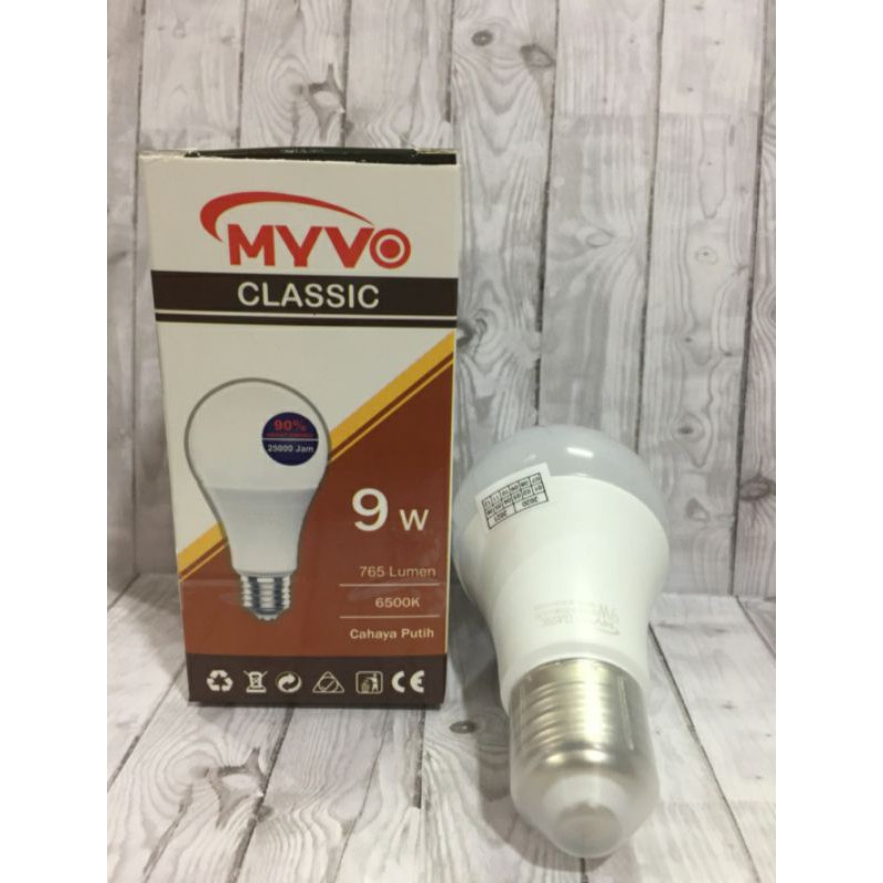 Myvo Classic Lampu Bohlam LED 9 Watt Murah Terang Bergaransi LED BULB