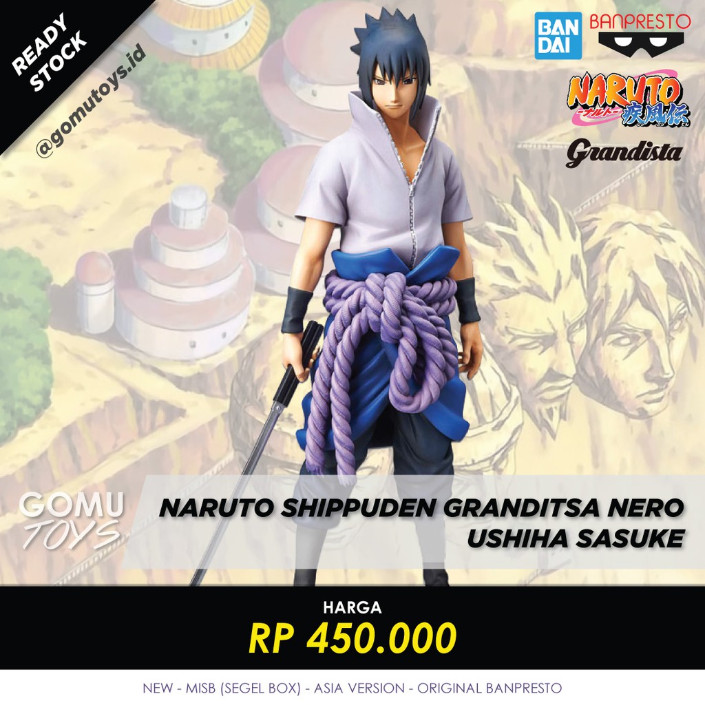 Grandista Nero Naruto Shippuden Itachi Sasuke Bandai Banpresto