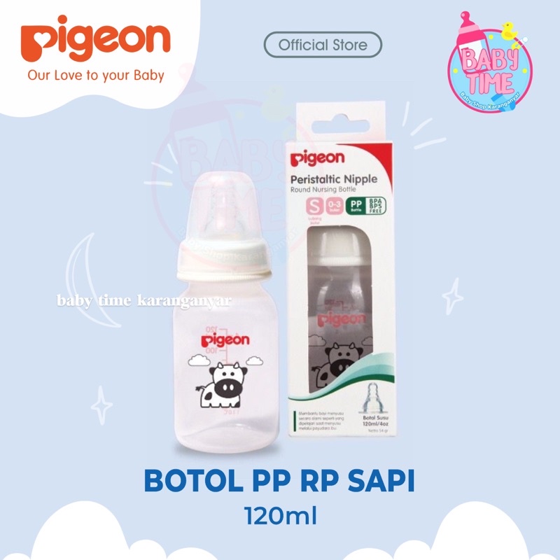 PIGEON Botol Susu Peristaltic Nipple PP RP 50Ml, 120Ml, 240Ml with box