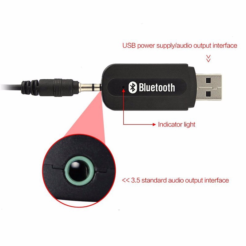 [KECIL TAPI GUNA] - Wireless Bluetooth Receiver Mobil BT-163 - Black