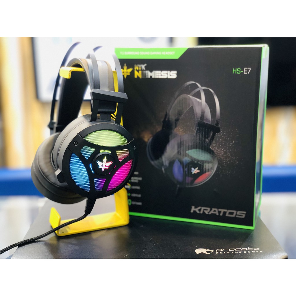 Headset Gaming NYK HS E7 Kratos USB 7.1