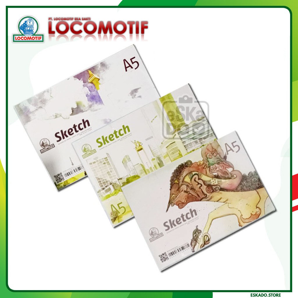 Sketchbook / Buku Sketsa / Buku Gambar Locomotif A5 Sketch book