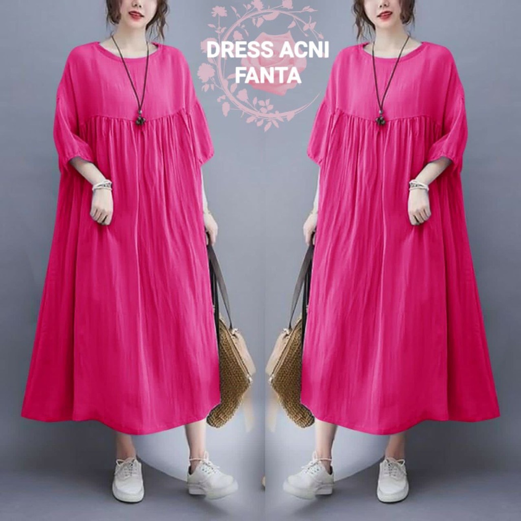 DRESS ACNI 5XL 4XL 3XL 2XL L/XL / BIGSIZE JUMBO oversize / FASHION WANITA / BAJU PESTA / GAUN BESAR