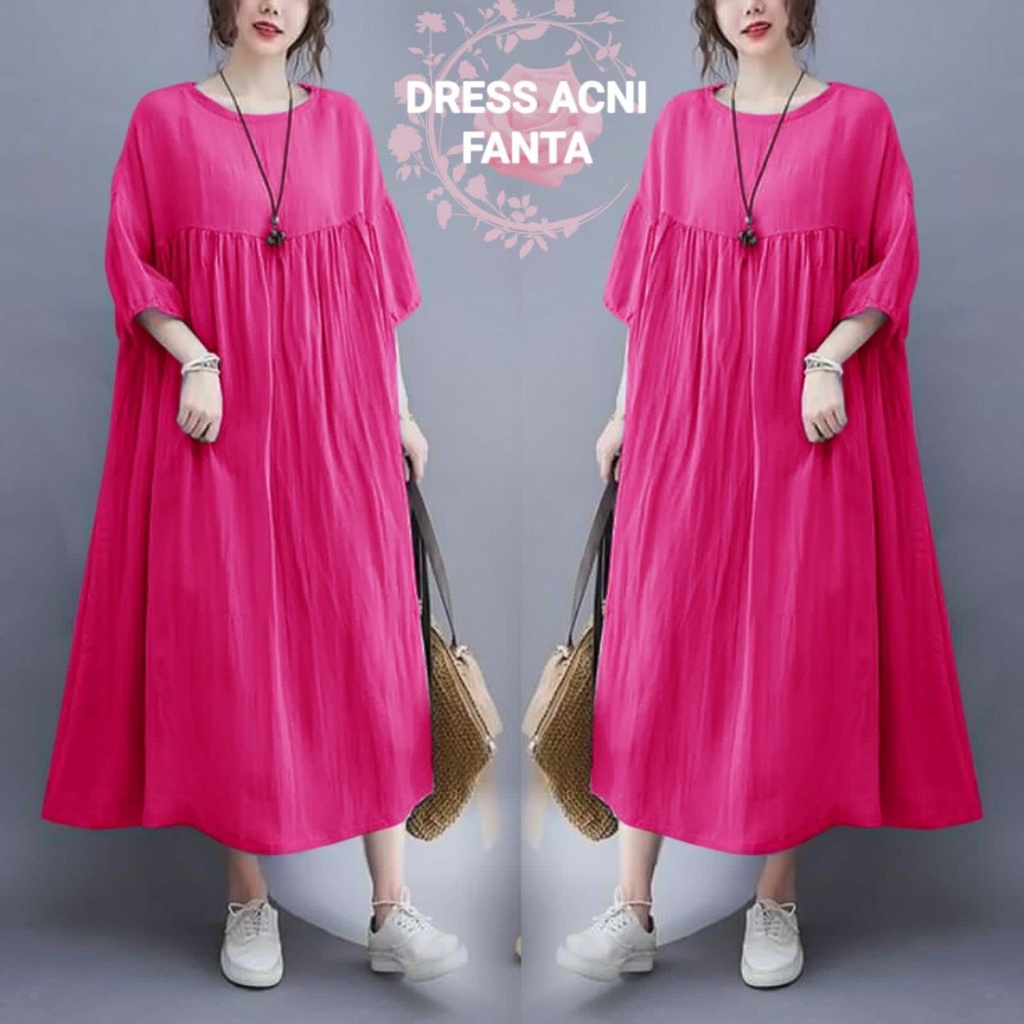 DRESS ACNI 5XL 4XL 3XL 2XL L/XL / BIGSIZE JUMBO oversize / FASHION WANITA / BAJU PESTA / GAUN BESAR