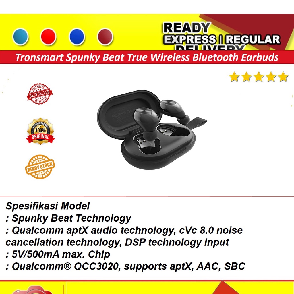 Tronsmart Spunky Beat True Wireless Bluetooth Earbuds