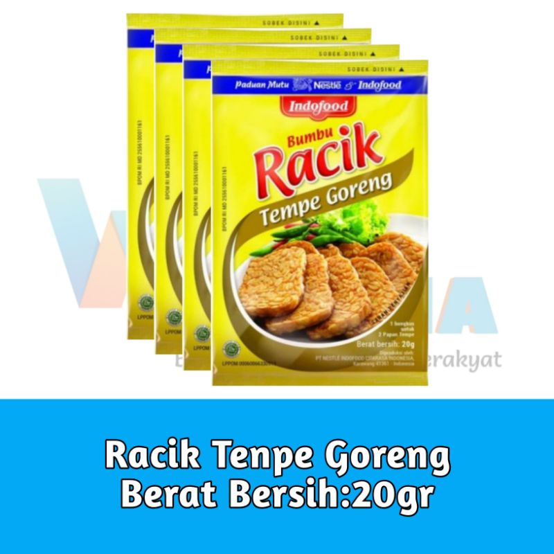 

Racik Tempe Goreng 4pcs 20gr