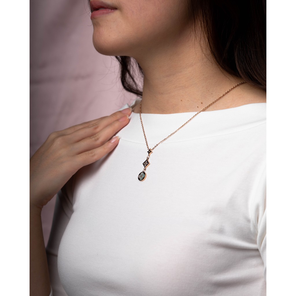 Syl's Jouel LV White Necklace