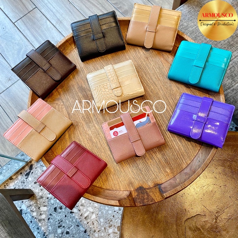 CARD HOLDER ARMOUS CARD SLOT / DOMPET KARTU UANG MINI WANITA PRIA MULTI SLOT MURAH