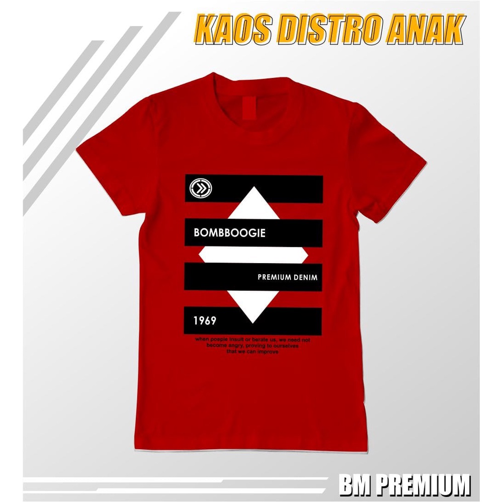 KAOS BOOMBOGIE ORIGINAL/KAOS DISTRO PREMIUM KIDS MOTIF 3 BUAT PEMILIHAN WARNA KAOS ADA DI VARIASI