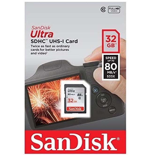 Kartu memori card Sandisk Ultra SDXC UHS-I Card / SD Card Class 10 80MBps - 32GB 64GB 128GB 100% ORI-3