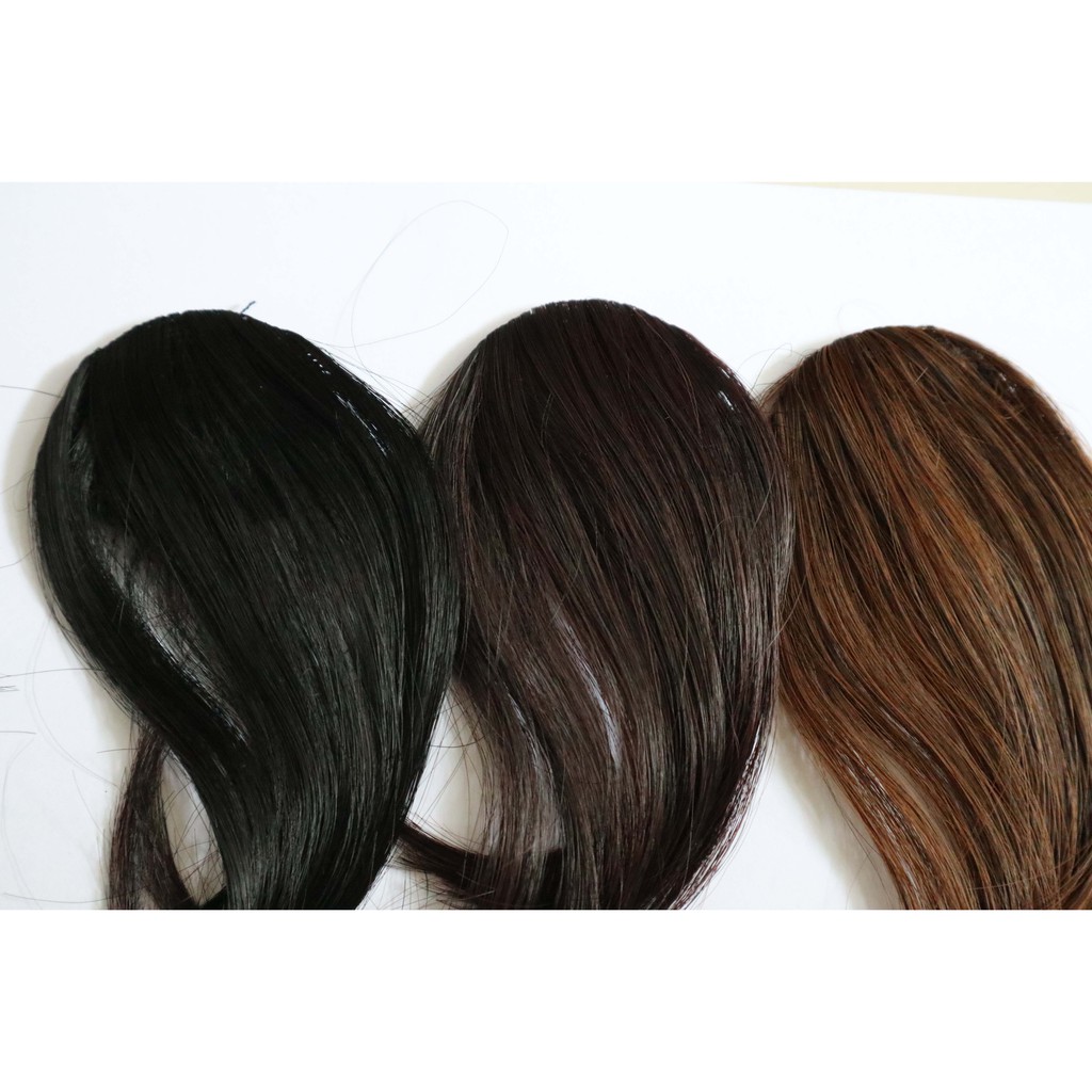 PS poni clip one side bang curly hair clip rambut palsu extension