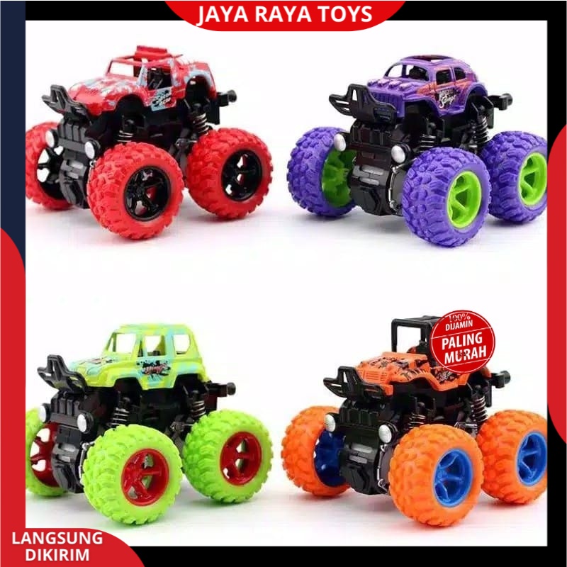 Mainan Mobil Monster Truck Monster Zap dan Mainan Anak Bayi Tekan Mainan Bentuk Bebek Sepeda Motor Terbaru Murah