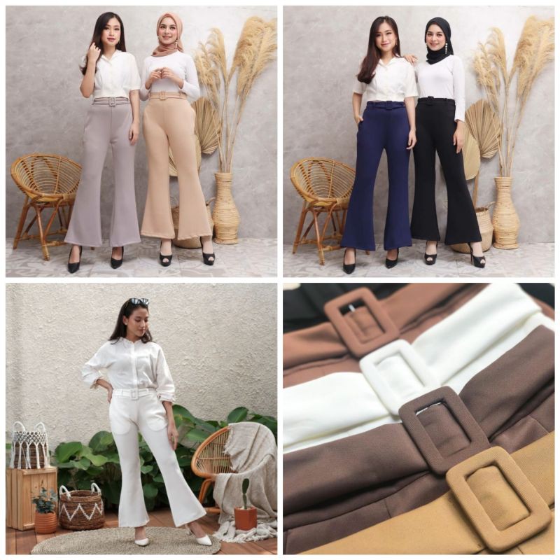 Celana cutbray belt Jumbo XXL scuba import (COD)