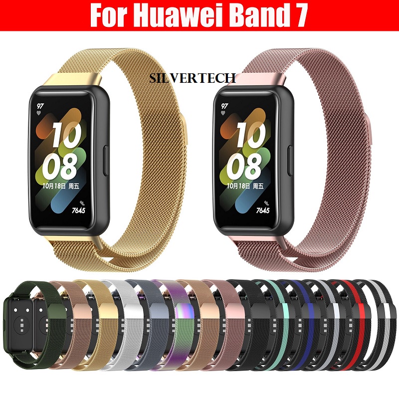 silvertech Metalic Strap untuk band 7 Stap berbahan Metal kompatible untuk huawei band 7