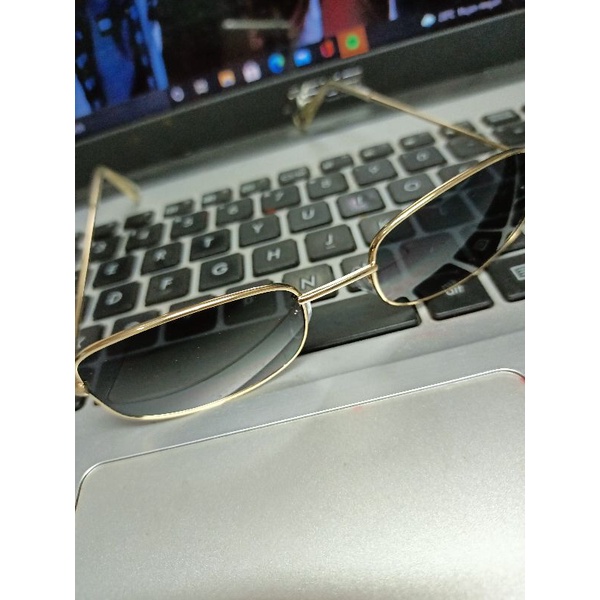 KACAMATA RETRO HITAM'KOTAK KECIL UNISEX KEREN+box
