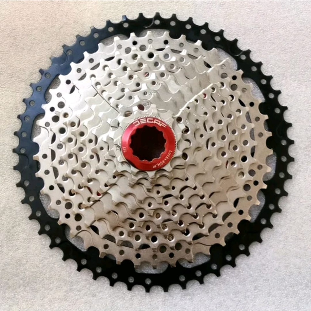 TERMURAH!!! Sprocket Sepeda 10 Speed 11-40 T Cassete / DECAF Silver / Realpict