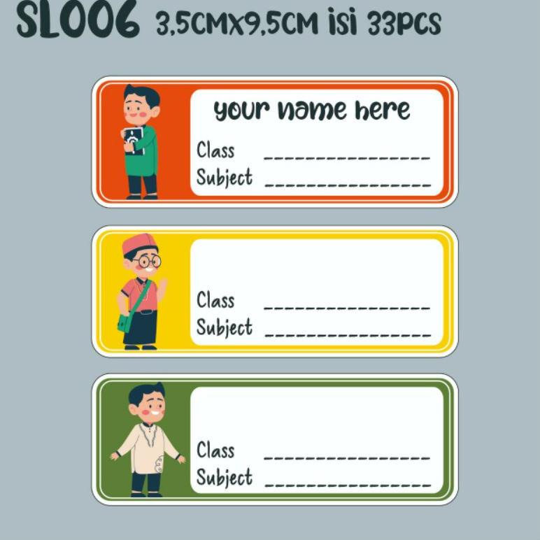 

(L6Y6) ★ Stiker nama custom PELAJARAN sticker nama custom stiker pelajaraan stiker label nama custom stiker nama sekolah stiker nama buku //Jual@produk