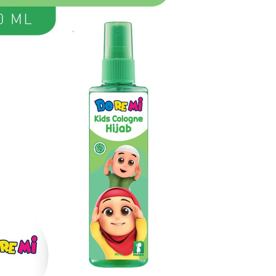 Flash Sale - Doremi Nussa Hair & Body Wash Moisturizing 200ml + Doremi Nussa Kids Cologne Hijab 100m