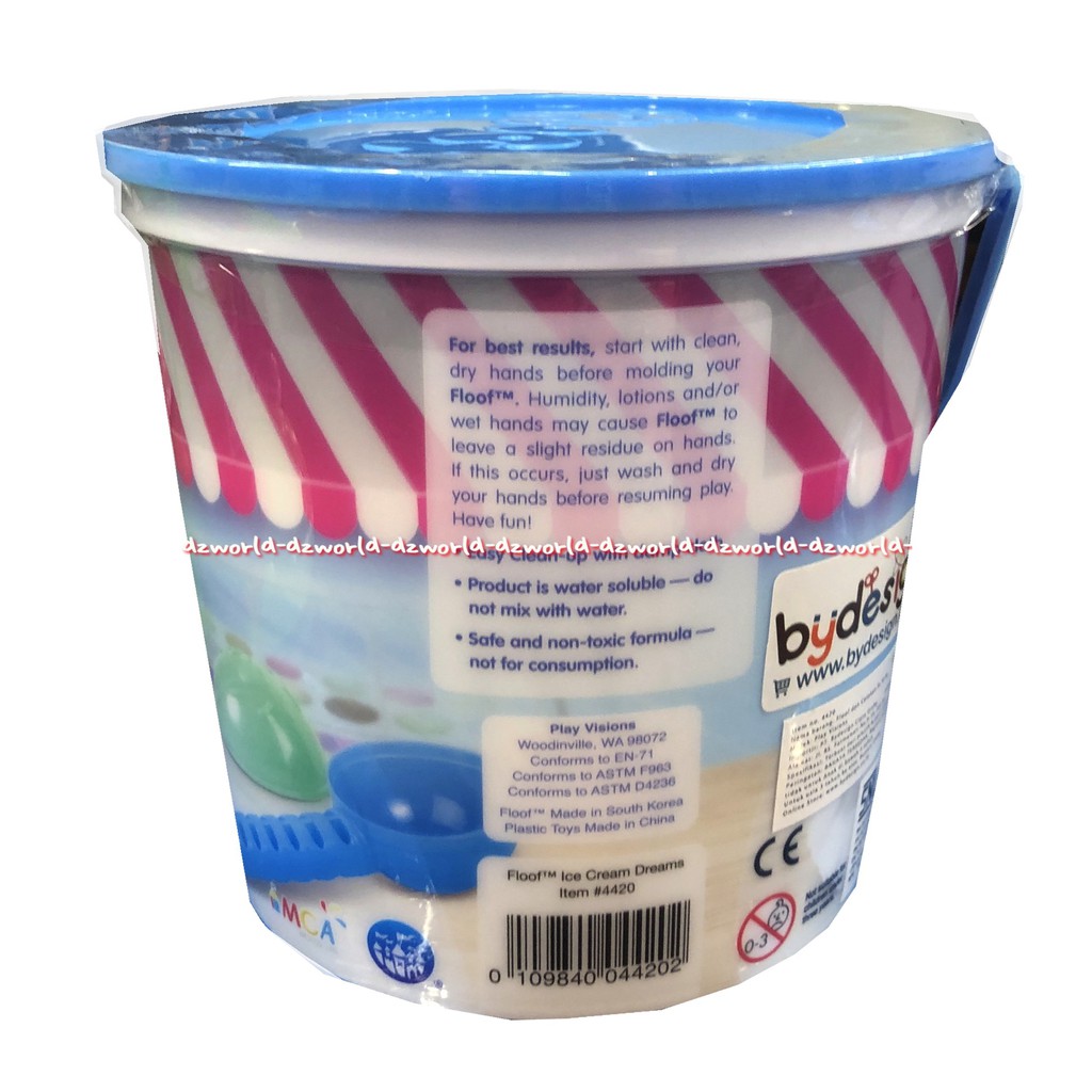 Floof Space Mission Ice Cream Mainan Kaleng Membuat Kerajinan 120gr