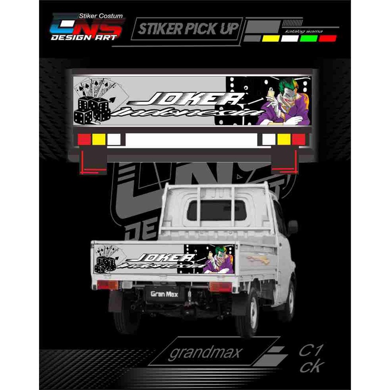 stiker pintu belakang mobil grand max/l300/all carry stiker variasi pintu belakang mobil all pickup 