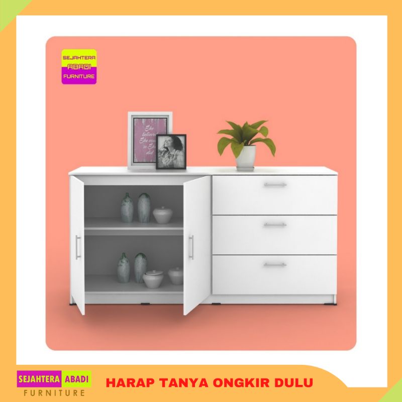 sideboard rak multi fungsi bufet pendek Alba SB 150 Pro design