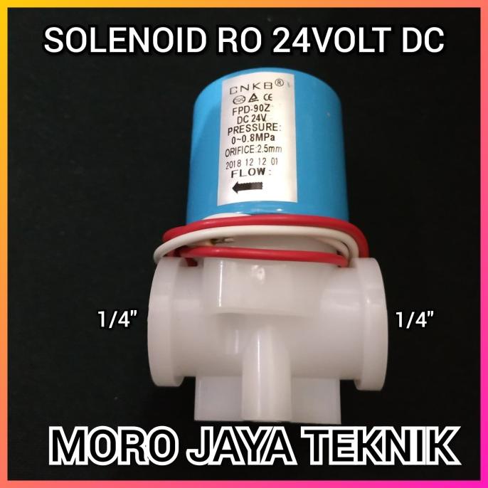 SOLENOID RO 24VOLT DC SOLENOID VALVE NORMALLY CLOSED 24VOLT DC 1/4"