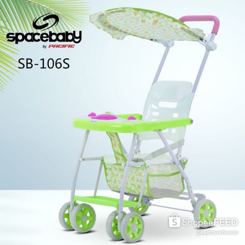 Baby Stroller Setroller Stroler Kererta Dorongan Anak Bayi Baby Spacebaby 106S Murah