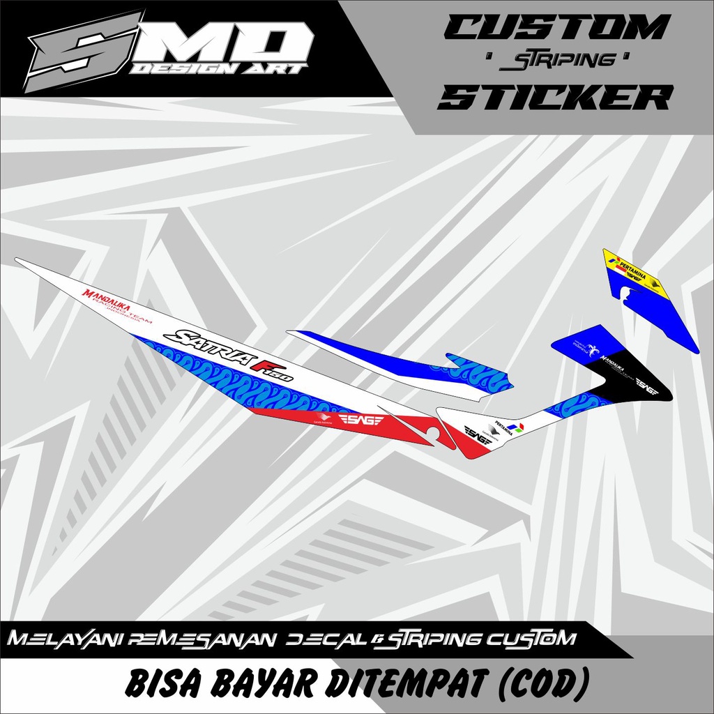 STRIPING STICKER SATRIA FU S MANDALIKA