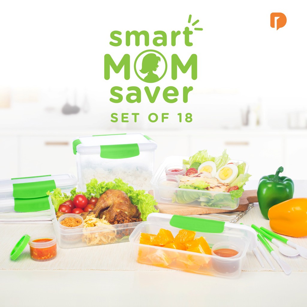 Smart Mom Saver Set of 18 - Kotak Makan Multifungsi