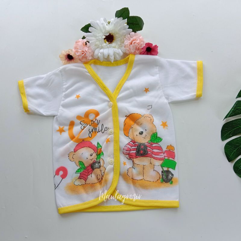 Lusinan 12 PCS Baju Bayi Lengan Pendek Lusinan Murah