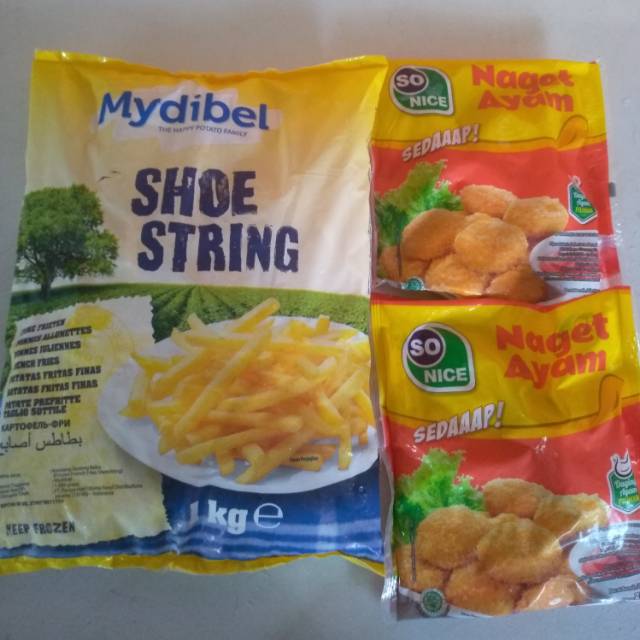 

Kentang Mydibel 1kg + Nugget So Nice 500gr