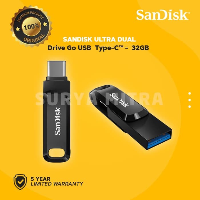 FlashDisk OTG Sandisk Dual Drive GO 32GB TypeC 3.1 SDDDC3