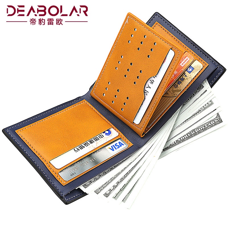 IMPOR DEABOLAR K3274 DOMPET LIPAT PRIA TEBAL RFID WALLET FOLD GOOD QUALITY