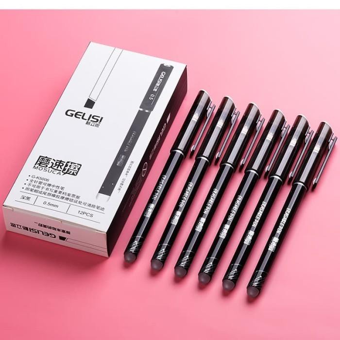 

Pena | Pen Gel Yang Bisa Di Hapus (Hitam) - Harga Per Lusin Kualitas Terbaik
