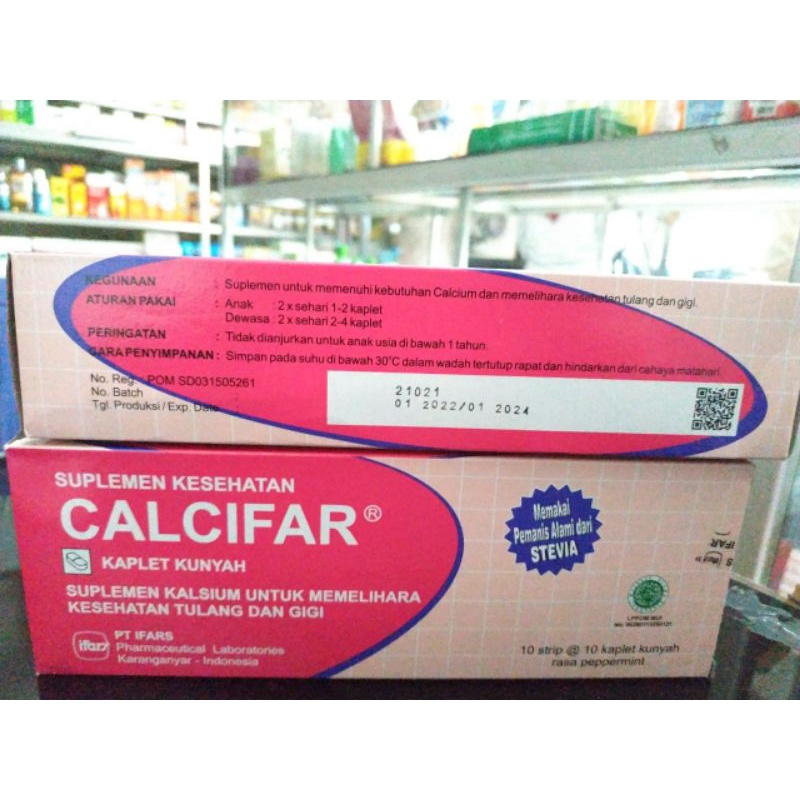 CALCIFAR TABLET STRIP