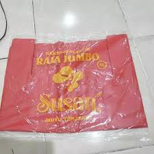 Khusus GOSEND/GRAB | Kantong Kresek Merah (semua Ukuran) Kantong Plastik Merah UK 17-24-28-35-40-50