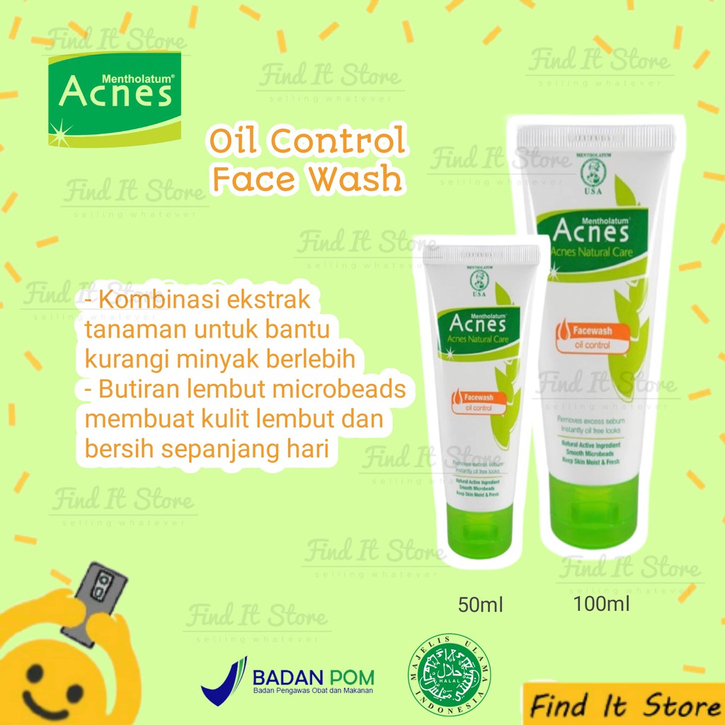 Acnes Natural Care Treatment | Facial Wash Series | Sabun Wajah untuk Kulit Berjerawat | Acne Care