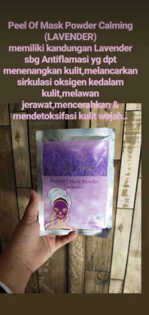 Marwah Peel Off Mask Powder 20gr Masker