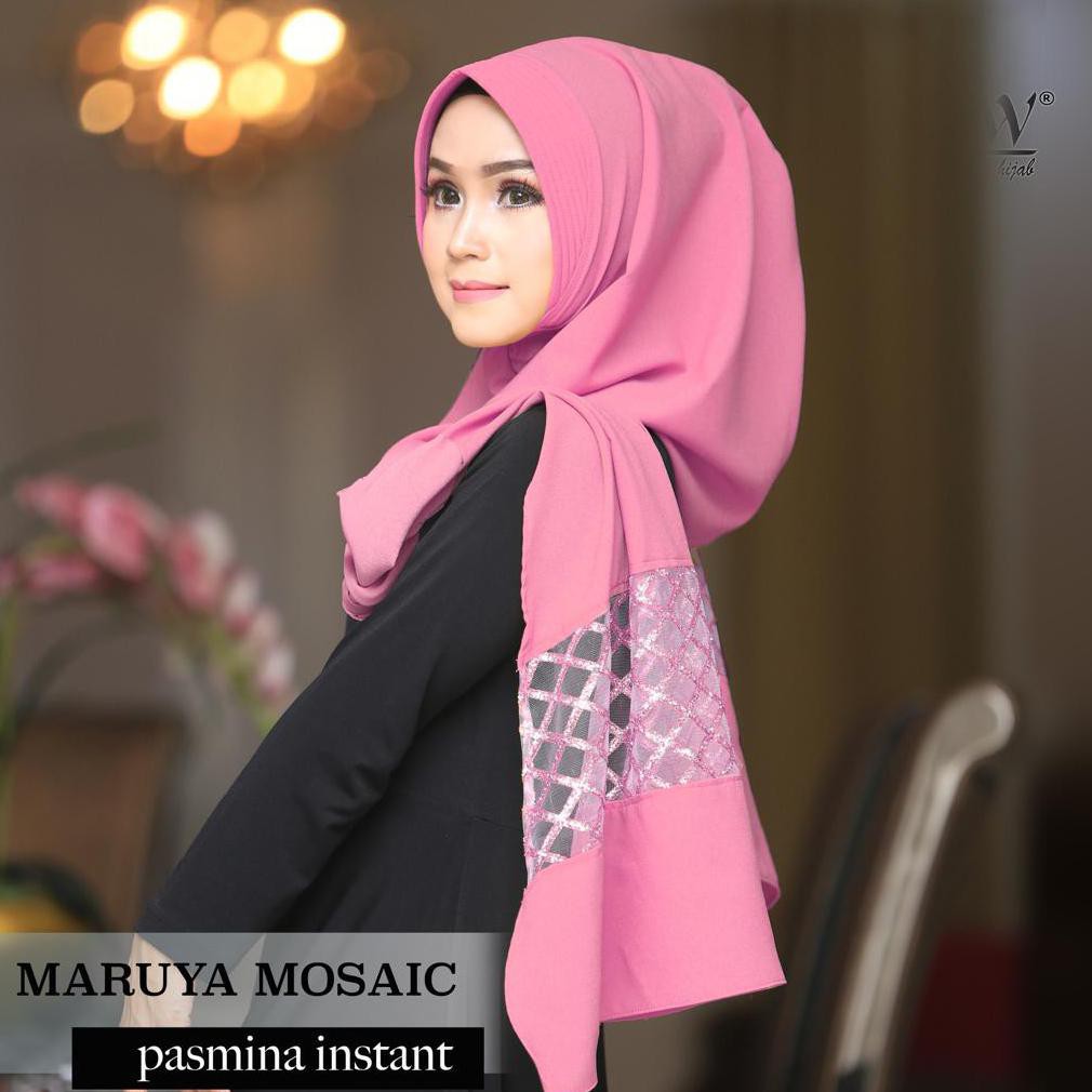 Pashmina Instan Maruya Mosaic Ori Flow