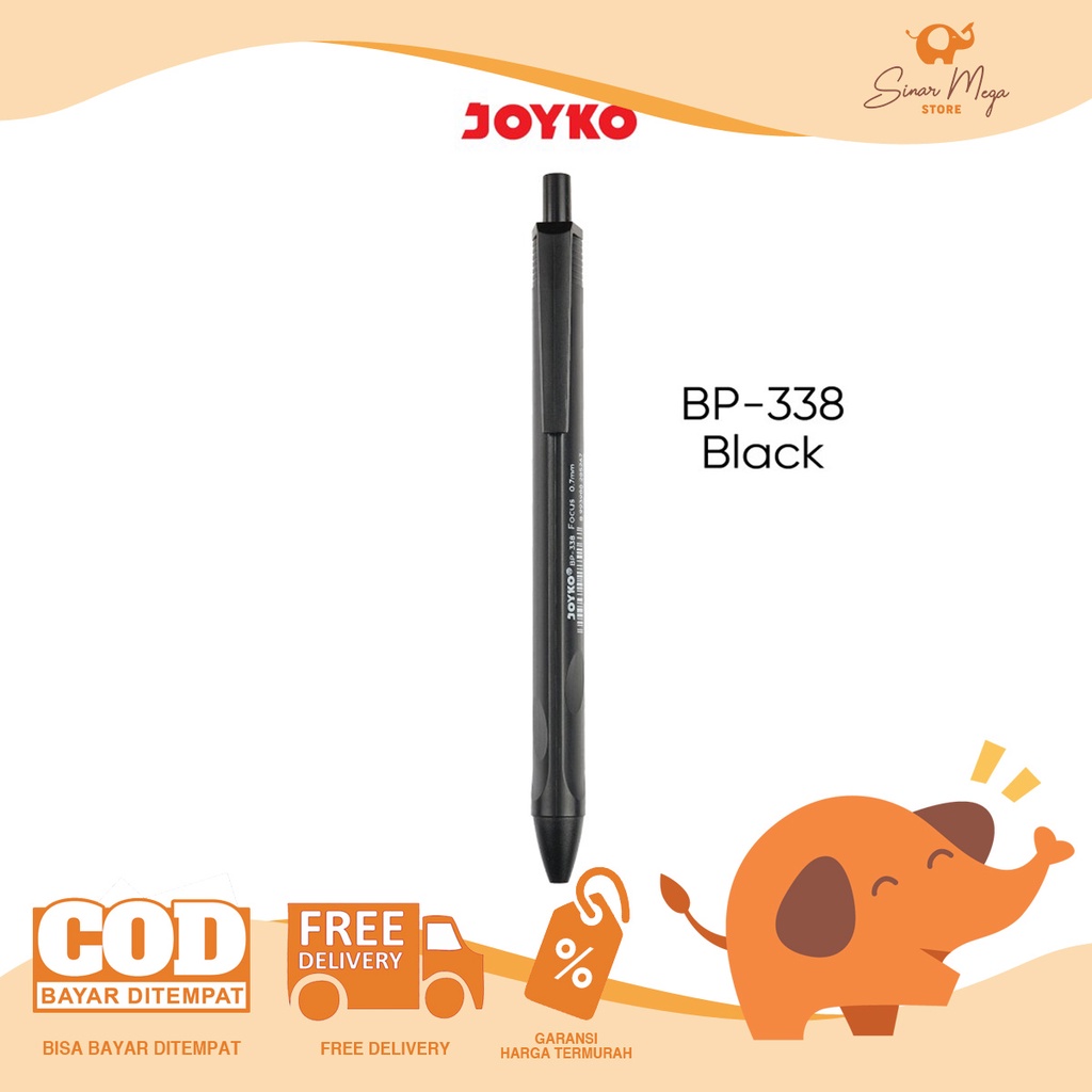 

Joyko Pulpen BP-338 Vocus 0.7mm / Pulpen pena Ballpoint Murah Berkualitas