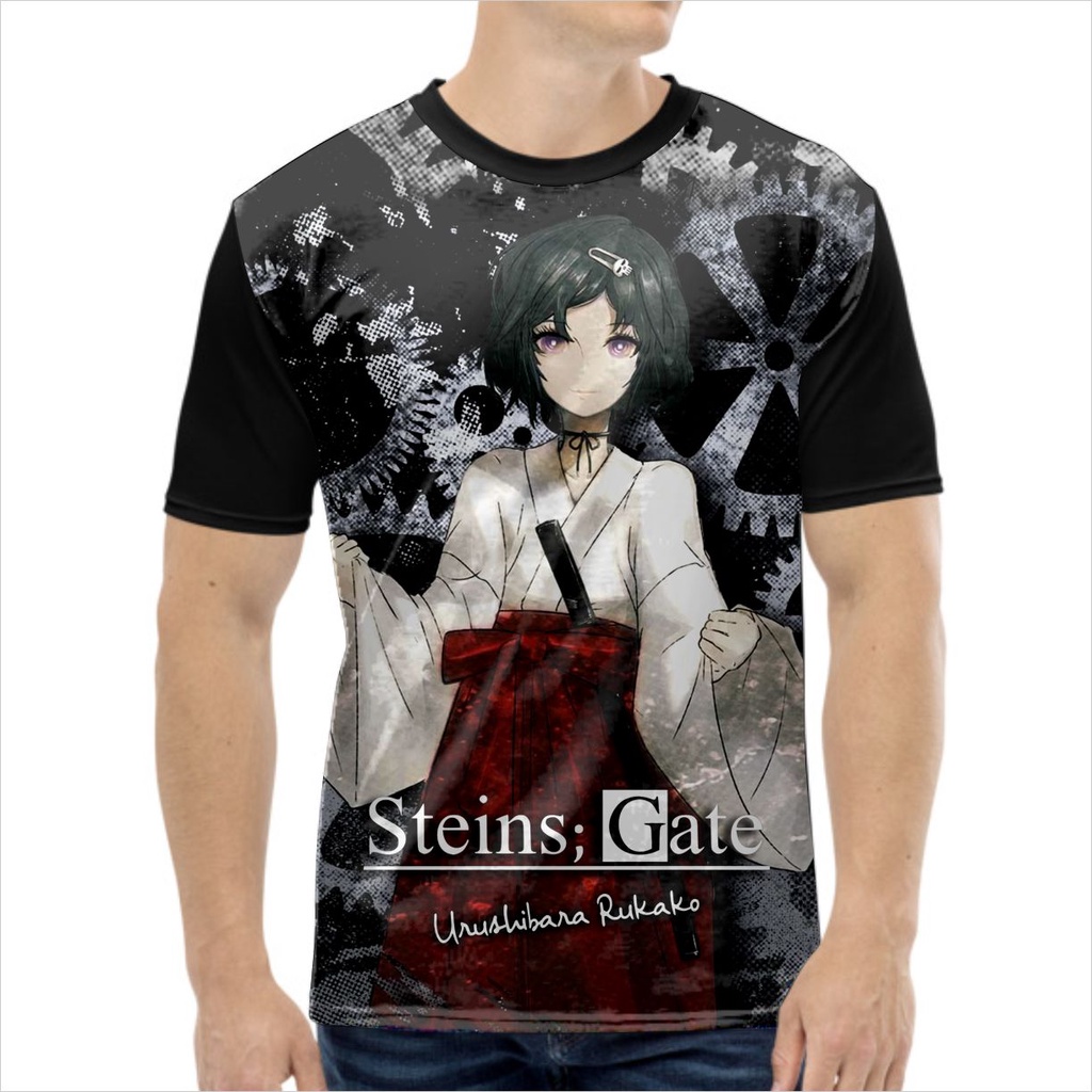 KAOS PRIA STEINS GATE URUSHIBARA RUKAKO KAOS PRIA BIG SIZE