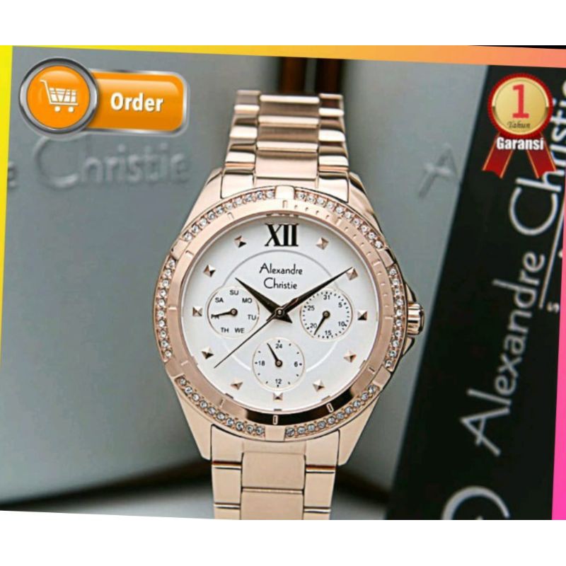 JAM TANGAN ALEXANDRE CHRISTIE ALEXANDER CHRISTIE WANITA CEWEK ORIGINAL