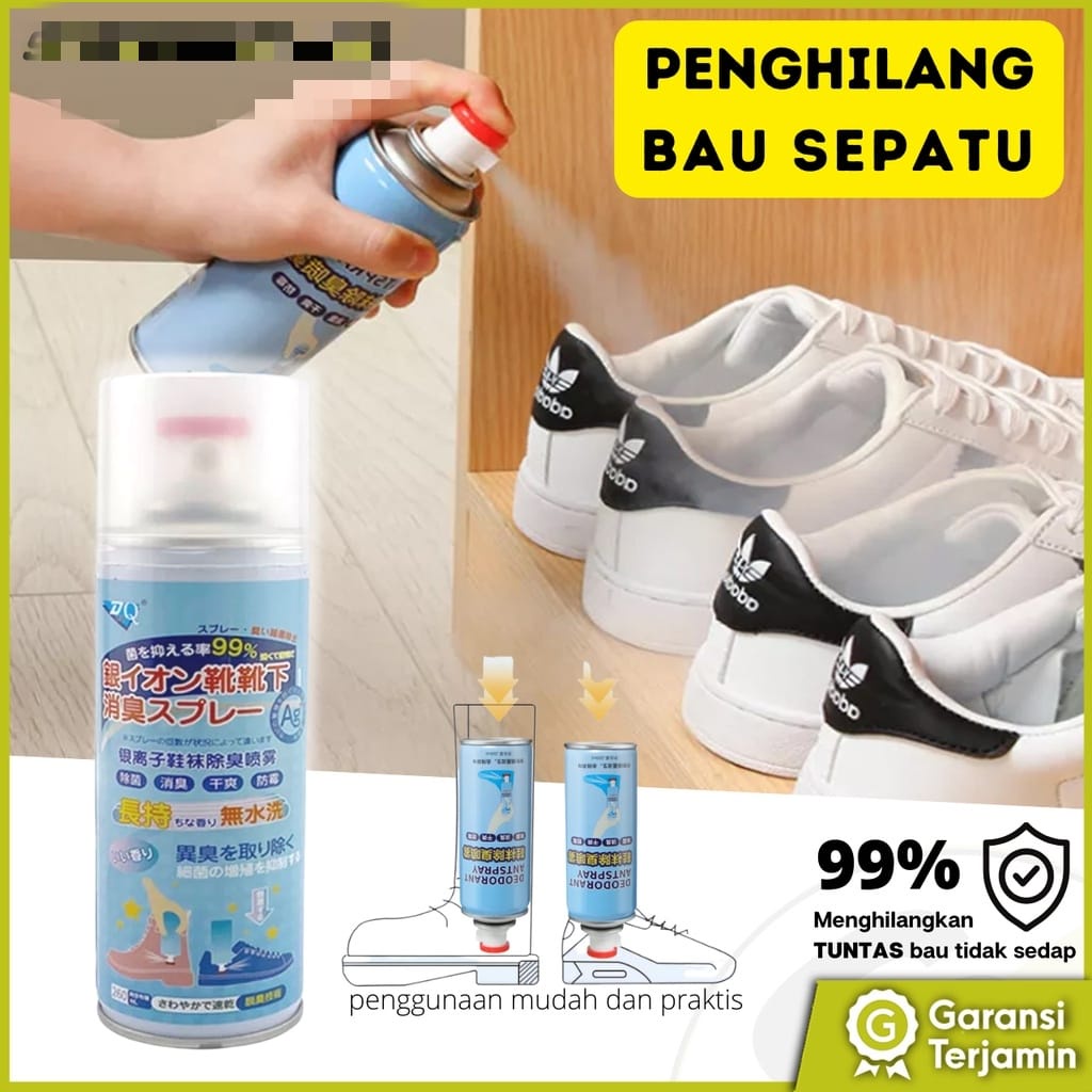 (HK_88)Spray penghilang bau sepatu anti bakteri - parfum sepatu penghilang bau tidak sedap pada sepatu