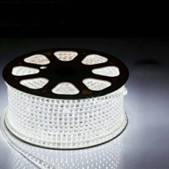 LAMPU LED STRIP SELANG 5050 SMD AC 220V METERAN (PAKET 10M /20M + CONTROLLER) OUTDOOR AND INDOOR