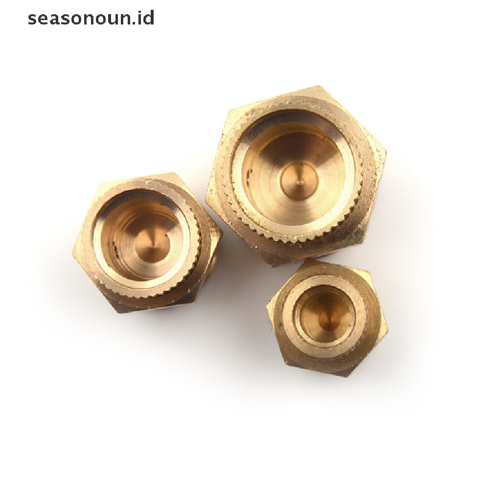 【seasonoun】 Air Compressor Male Threaded Water Drain Valve Brass Tone PT 1/2'' 3/8'' 1/4'' .