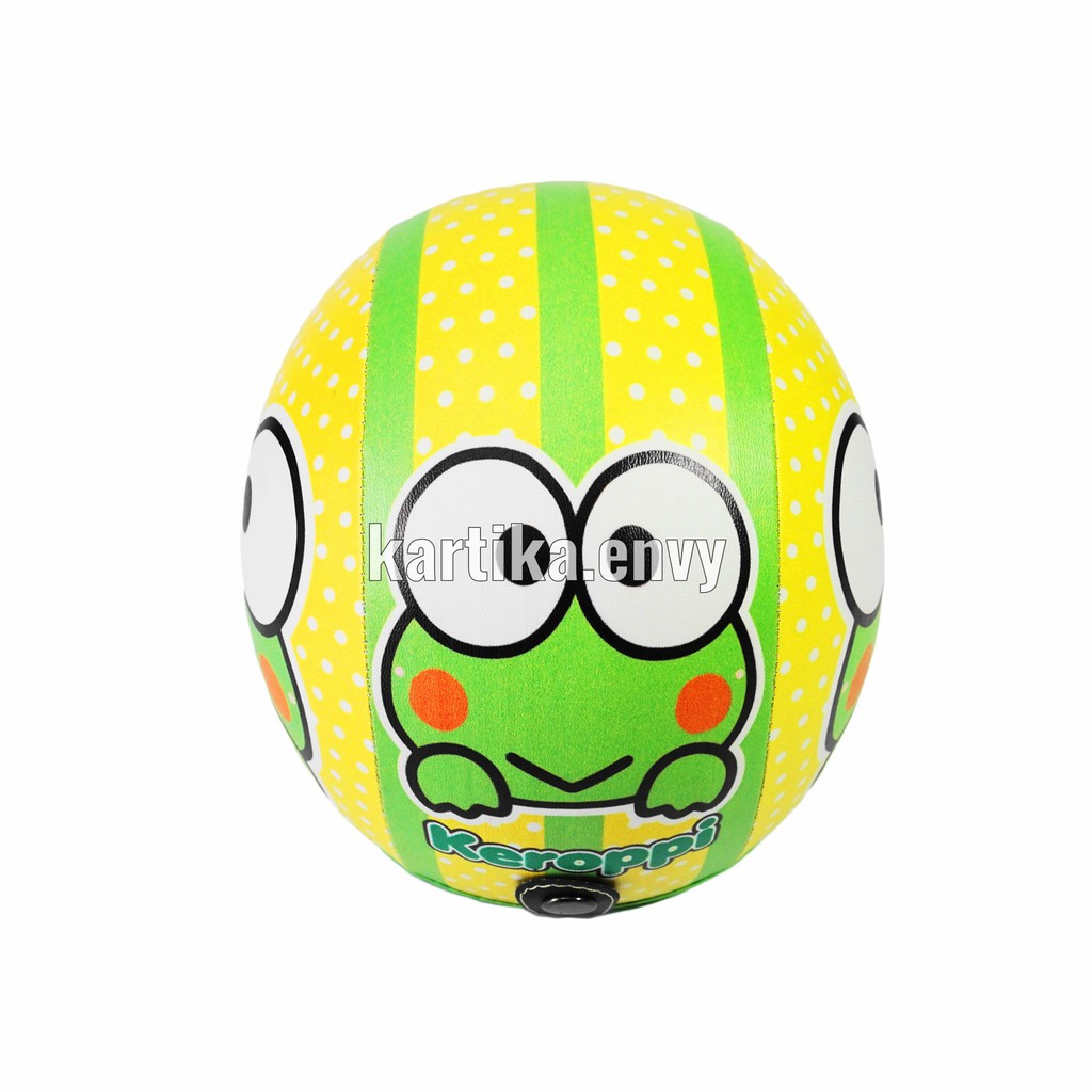 Helm Anak Perempuan Model Bogo Karakter Keroppi